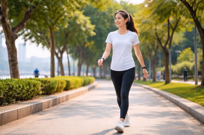Duy trì thói quen đi bộ nhanh hàng ngày giúp giảm cân bền vững